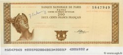 200 Francs FRENCH WEST AFRICA Abidjan 1975 DOC.Chèque