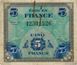 5 Francs DRAPEAU FRANKREICH  1944 VF.17.01