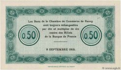 50 Centimes FRANCE Regionalismus und verschiedenen Nancy 1915 JP.087.01 fST+
