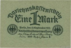 1 Mark GERMANIA  1922 P.061a FDC