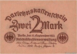 2 Mark GERMANY  1922 P.062