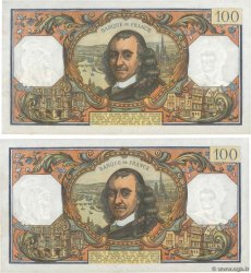 100 Francs CORNEILLE Consécutifs FRANCE  1974 F.65.45 UNC-
