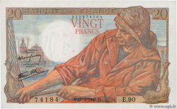 20 Francs PÊCHEUR FRANCE  1943 F.13.06 AU