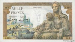 1000 Francs DÉESSE DÉMÉTER FRANKREICH  1942 F.40.08