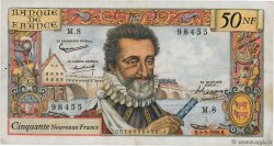 50 Nouveaux Francs HENRI IV FRANKREICH  1959 F.58.01