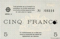 5 Francs FRANCE Regionalismus und verschiedenen Mulhouse 1940 K.069 fST+