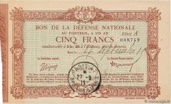 5 Francs FRANCE regionalism and various  1915 