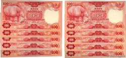 100 Rupiah Lot INDONESIEN  1977 P.116 ST