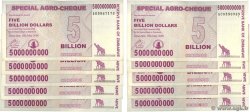 5 Billions Dollars ZIMBABWE  2008 P.61 BB