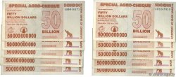 50 Billions Dollars ZIMBABWE  2008 P.63 VF