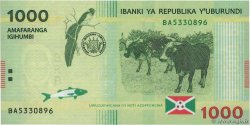 1000 Francs BURUNDI  2015 P.51 ST