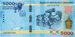 5000 Francs BURUNDI  2015 P.53 UNC