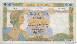 500 Francs LA PAIX FRANCIA  1941 F.32.16 q.BB