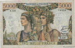 5000 Francs TERRE ET MER FRANCIA  1953 F.48.08 MB
