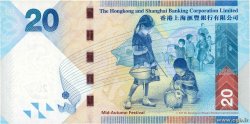 20 Dollars HONG KONG  2010 P.212a UNC