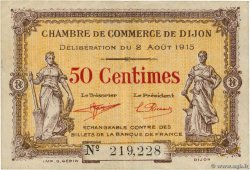 50 Centimes FRANCE régionalisme et divers Dijon 1915 JP.053.01