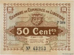 50 Centimes FRANCE Regionalismus und verschiedenen Libourne 1915 JP.072.15