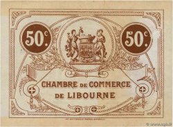 50 Centimes FRANCE Regionalismus und verschiedenen Libourne 1915 JP.072.15 SS