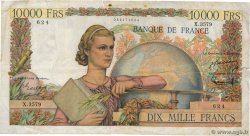 10000 Francs GÉNIE FRANÇAIS FRANCIA  1952 F.50.61 q.B