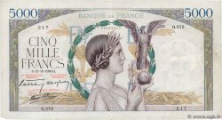 5000 Francs VICTOIRE Impression à plat FRANKREICH  1939 F.46.14 fSS