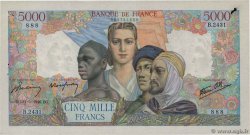 5000 Francs EMPIRE FRANÇAIS FRANCIA  1946 F.47.54 EBC