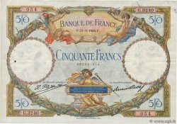 50 Francs LUC OLIVIER MERSON FRANCE  1928 F.15.02 F+