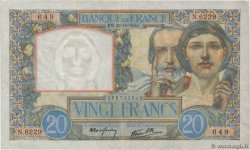 20 Francs TRAVAIL ET SCIENCE FRANCE  1941 F.12.19