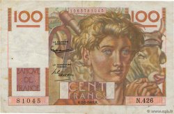 100 Francs JEUNE PAYSAN FRANCIA  1952 F.28.31 BC+