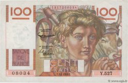 100 Francs JEUNE PAYSAN FRANCIA  1953 F.28.35 MBC+