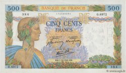 500 Francs LA PAIX FRANCE  1942 F.32.41 pr.SPL