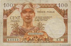 100 Francs TRÉSOR PUBLIC FRANCE  1955 VF.34.01 TB