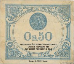 50 Centimes FRANCE Regionalismus und verschiedenen Lyon 1915 JP.077.05 fSS