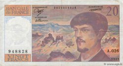 20 Francs DEBUSSY FRANCIA  1989 F.66.10A26 BC+