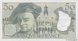 50 Francs QUENTIN DE LA TOUR FRANCE  1989 F.67.15 XF-