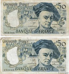 50 Francs QUENTIN DE LA TOUR Lot FRANCE  1989 F.67.15 F