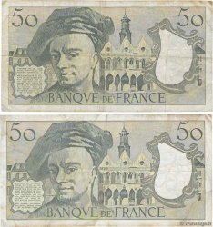 50 Francs QUENTIN DE LA TOUR Lot FRANCIA  1989 F.67.15 BC