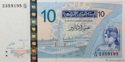 10 Dinars TUNISIA  2005 P.90 AU
