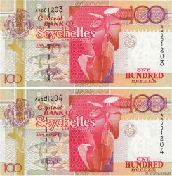 100 Rupees Consécutifs SEYCHELLES  2001 P.40a