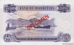 50 Rupees Spécimen MAURITIUS  1967 P.33cs FDC