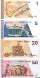 1, 5, 20 et 50 Som KIRGHIZISTAN  1994 P.LOT NEUF