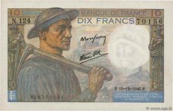 10 Francs MINEUR FRANCE  1946 F.08.16