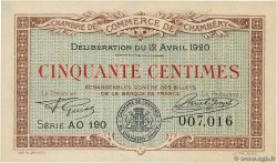 50 Centimes FRANCE regionalismo y varios Chambéry 1920 JP.044.12 SC+