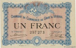 1 Franc FRANCE regionalismo e varie Gray et Vesoul 1915 JP.062.03 q.FDC