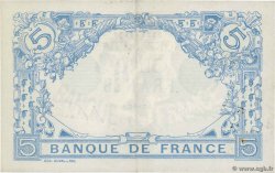 5 Francs BLEU FRANKREICH  1915 F.02.33 fVZ