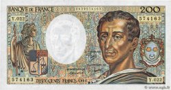 200 Francs MONTESQUIEU FRANKREICH  1984 F.70.04 fST