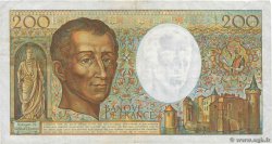 200 Francs MONTESQUIEU FRANCIA  1981 F.70.01 BC