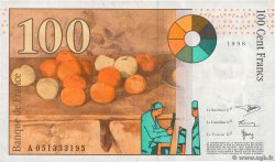 100 Francs CÉZANNE FRANCE  1998 F.74.02 VF