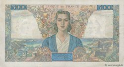 5000 Francs EMPIRE FRANÇAIS FRANKREICH  1945 F.47.47 fVZ
