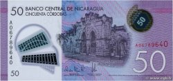50 Cordobas NICARAGUA  2014 P.211a FDC