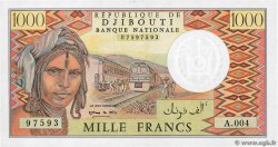 1000 Francs DSCHIBUTI   1991 P.37d